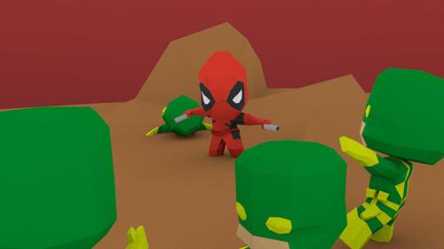 Deadpool vs HYDRA all rigged preview image
